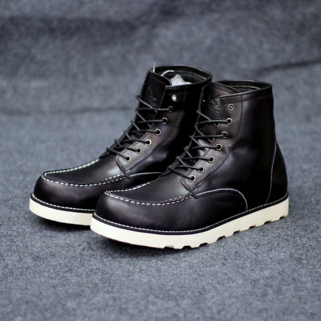 SEPATU BOOT KULIT PRIA DEWASA POINTER WOLF CASUAL KERJA PROYEK MOTORAN || BOOT OXFORD PRIA BERKUALITAS