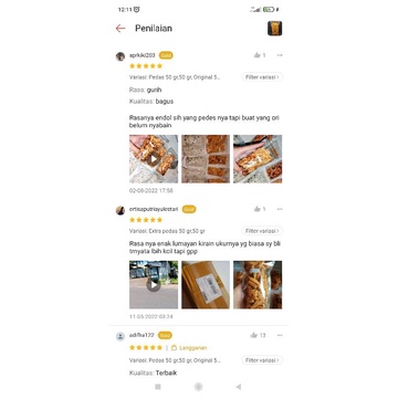 Basreng pedas Daun jeruk 50grm/ Basreng pedas daun jeruk/ Baso goreng-3