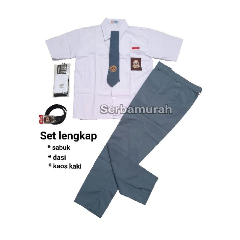 Setelan Seragam Sekolah Sma Baju Seragam Sma Putih Abu Lengkap Shopee Indonesia