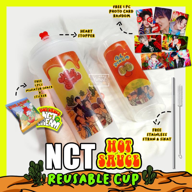 NCT DREAM HOT SAUCE REUSABLE CUP Fanmade / KPOP Reusable CUP