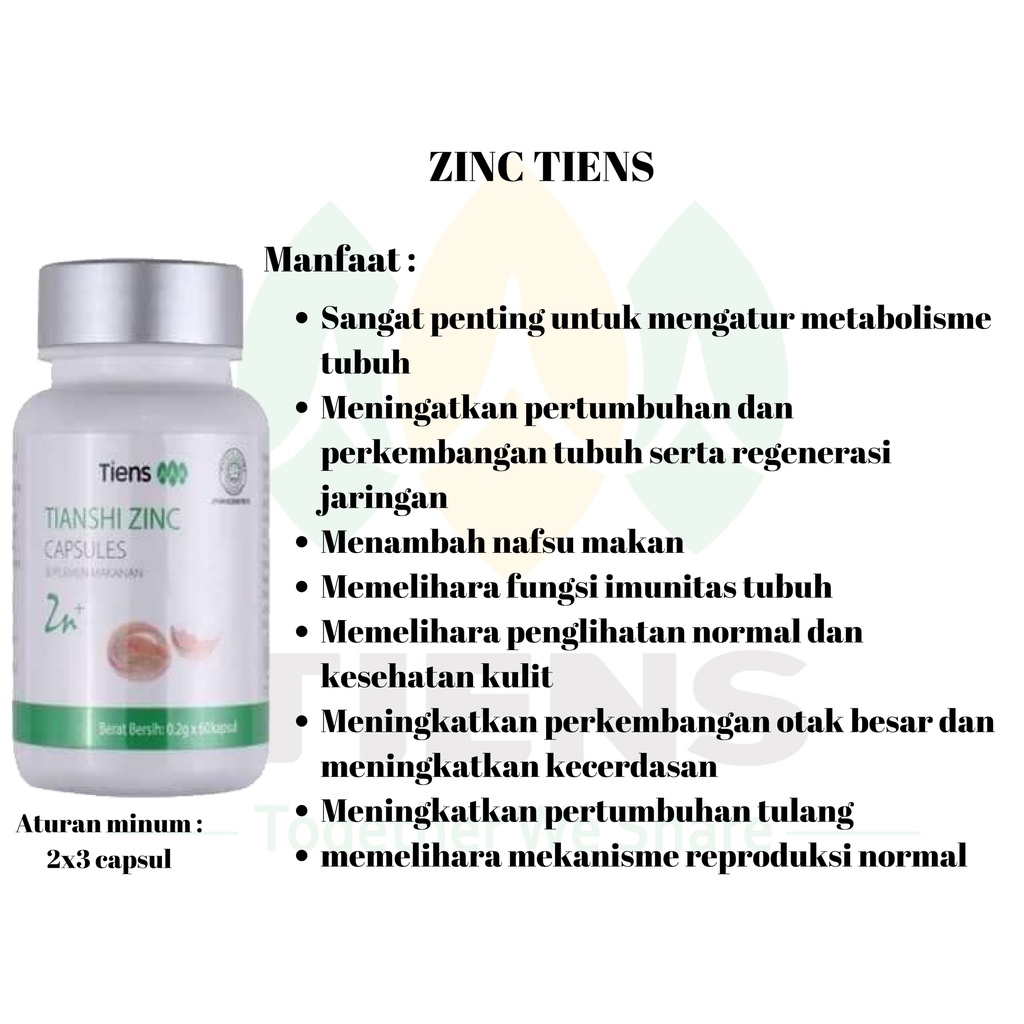 ZINC CAPSULE - PENGGEMUK BADAN DEWASA VITAMIN KAPSUL PENGGEMUK BADAN DEWASA PENAMBAH BERAT BADAN VIT