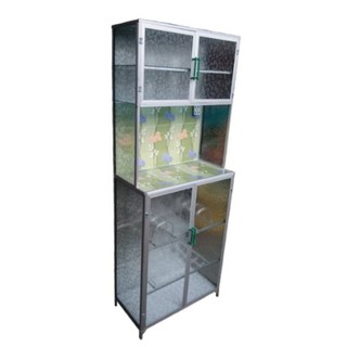 RAK PIRING LEMARI  DAPUR  ALUMINIUM  MINI 2 PINTU Shopee Indonesia