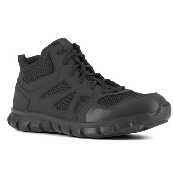 Reebok RB8405 Sublite Cushion Tactical Mid Boots, Black