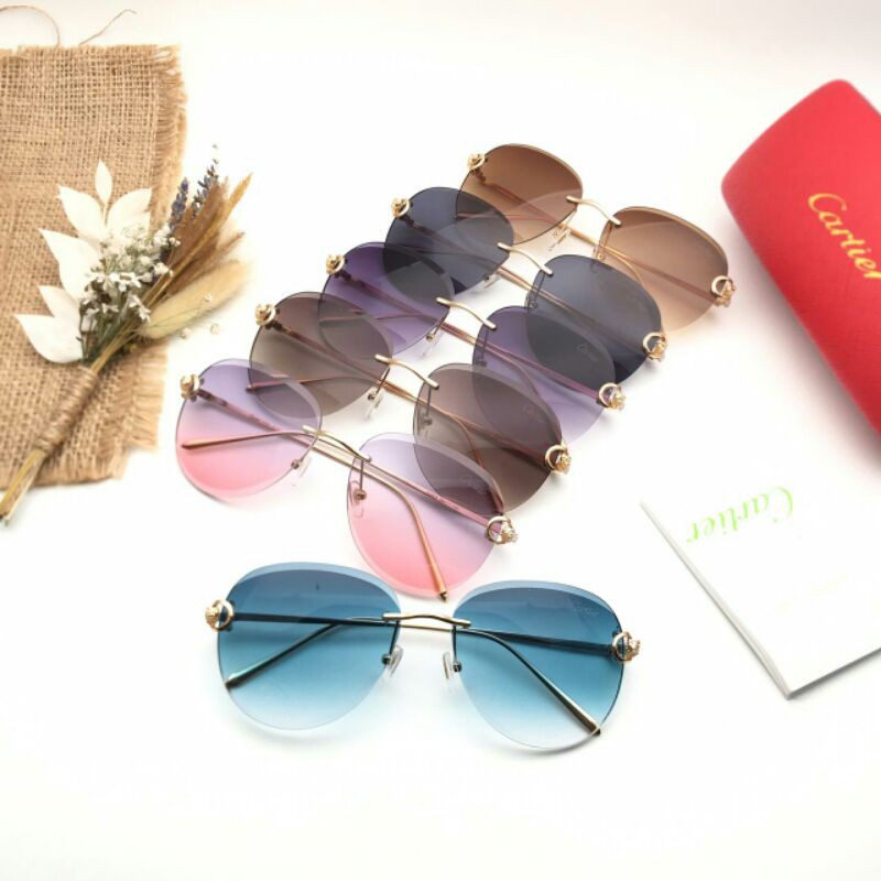 KACAMATA WANITA/SUNGLASS CARTIER SUPER FULLSET