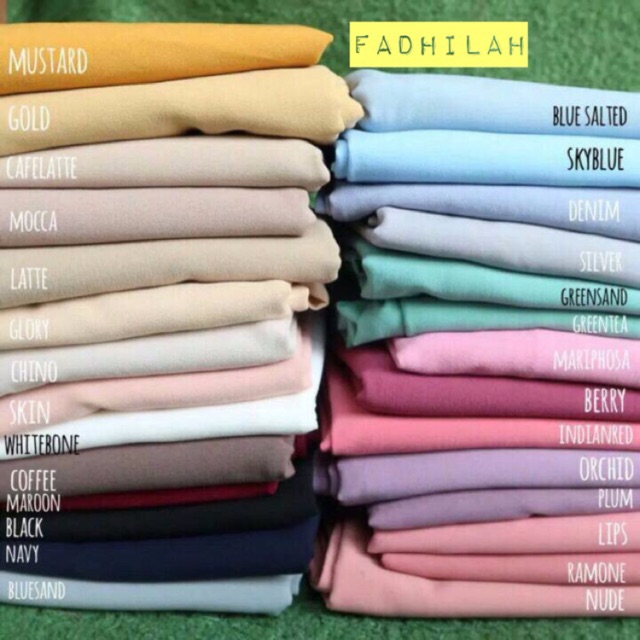 Paling Keren Warna  Pashmina  Diamond  Crepe Tricia Goes Around