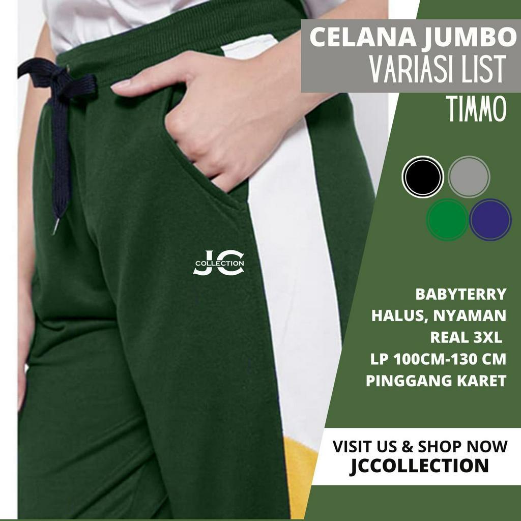 Celana Pria Jumbo Jogger Big Size 3XL  Timotthy / Celana Panjang pria Big Size 3XL JCCollections