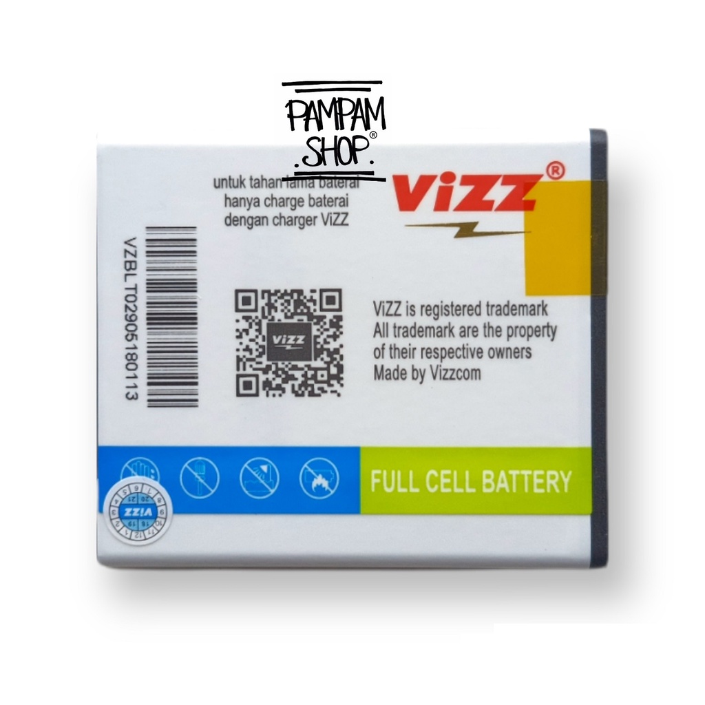 Baterai Vizz Double Power BLT029 Muse R821 Clover R815 Joy R1001 Original Ori Batre Batrai Battery HP Handphone