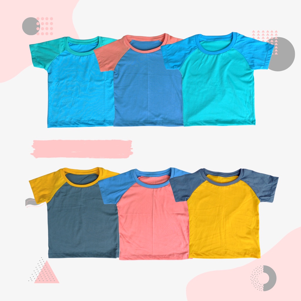 Karaiskids Kaos Anak Laki-Laki Raglan Polos