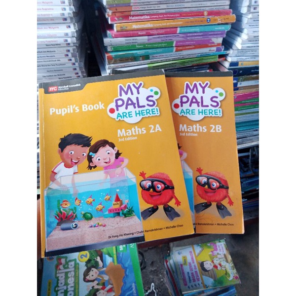 dijual  set buku my pals are here math 2A 2B pupil's book