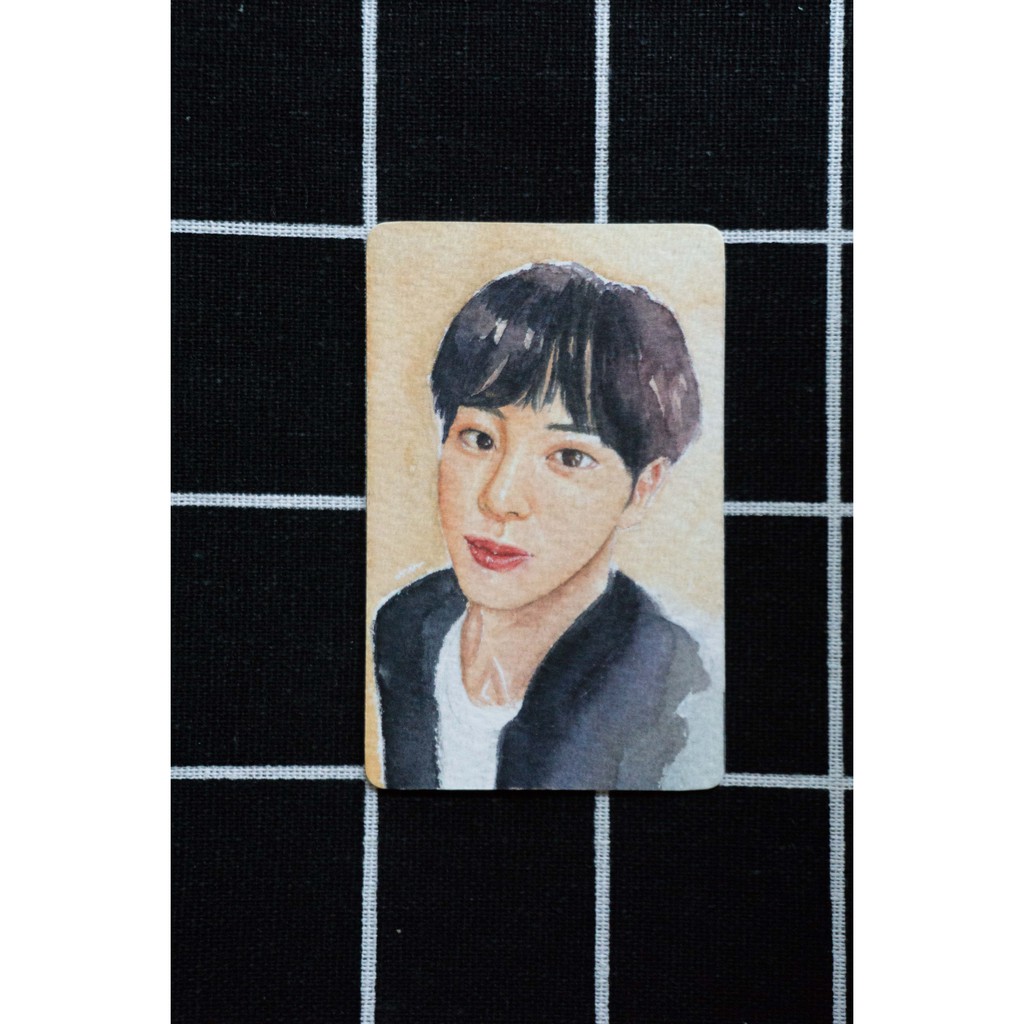 BTS JIN - Photocard Watercolor Art Print