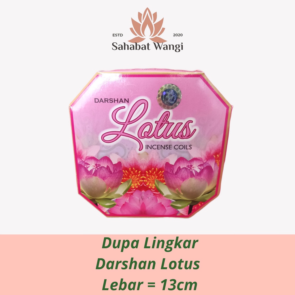 Dupa Hio India Lingkar 24 Jam Darshan Lotus 1 Pack