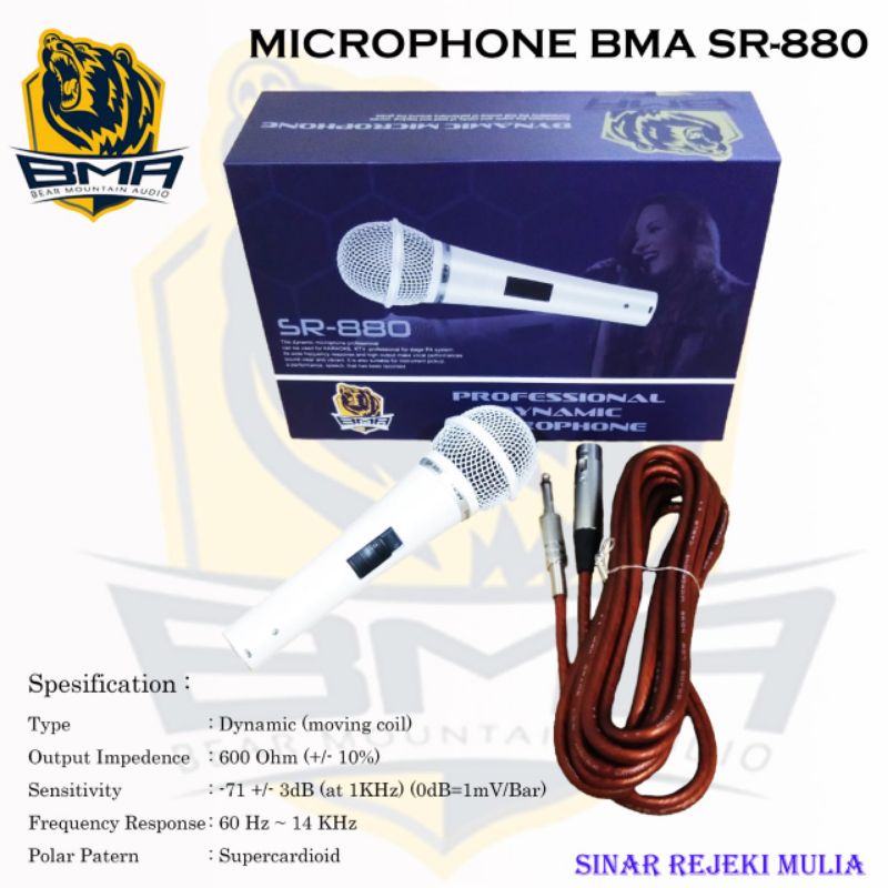 Mic kabel BMA SR 880 / Microphone BMA SR 880