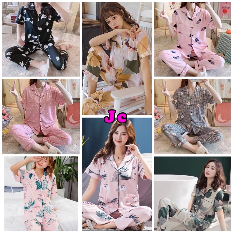 JC- PIYAMA SET Import CP / Piyama wanita Import terbaru / Piyama Import Korean Style