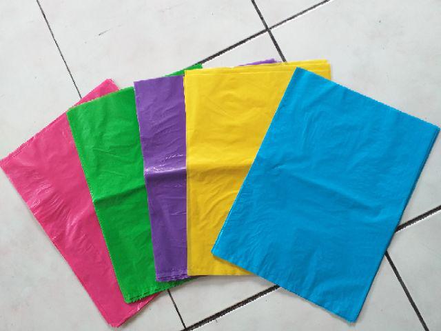 Kantong Plastik Kresek Polos Khusus Packing Olshop Online Shop Tanpa Plong/handle Bahan Glosy