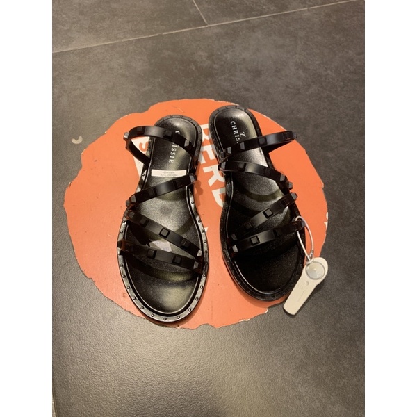 Chrissie Bianca black payless sandal