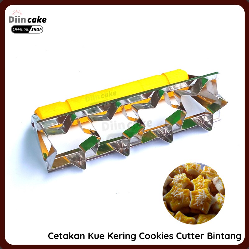 Cetakan Kue Nastar Kering Cookie Cutter Bintang Stainless / Cetakan Roti Kacang Nastar Bintang