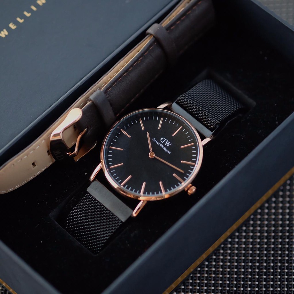 Jam Tangan Pria Wanita Analog Merk Branded Super Tali Rantai Fullset