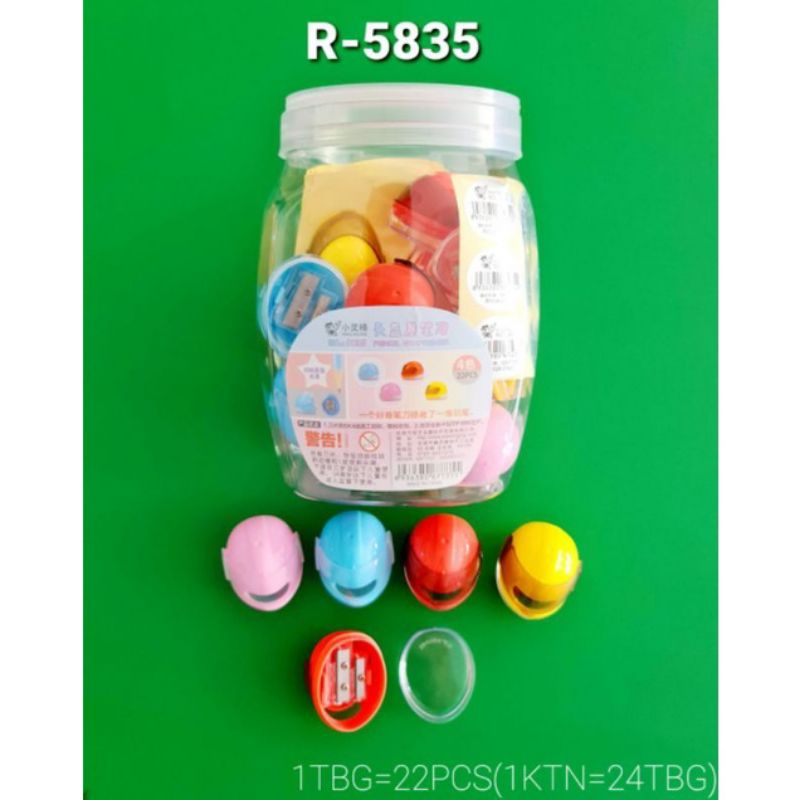 

Serutan/rautan bentuk helm 2lubang xioa ling jing fancy