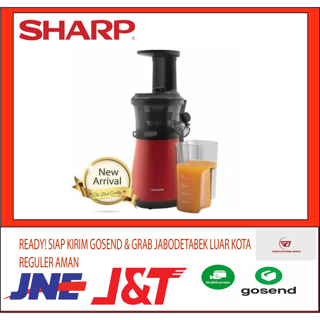 FREE BUBBLE Sharp Slow Juicer EJ-C20Y-RD . Baru &amp; Bergaransi Resmi
