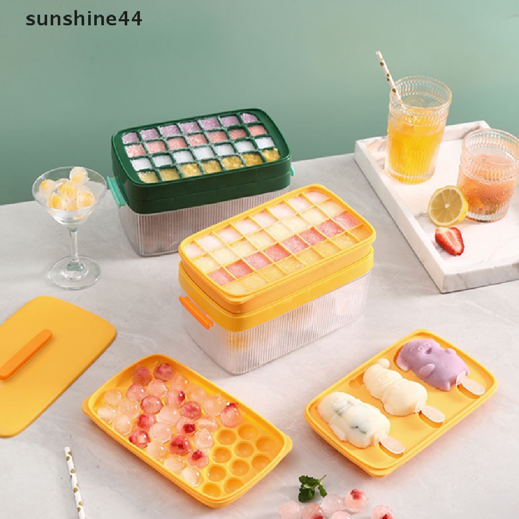 Sunshine Cetakan Es Batu Mini 28 Slot Bahan Silikon Untuk Whiskey / Cocktail