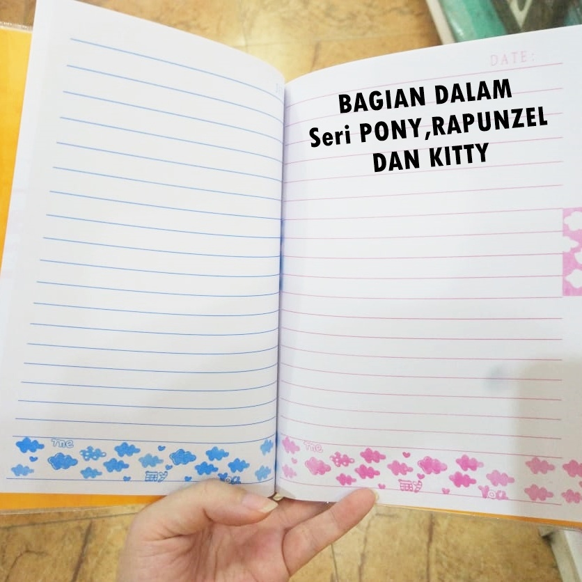 [ORGM] *SALE* Buku Catatan Anak Diary Anak Karakter tebal warna warni