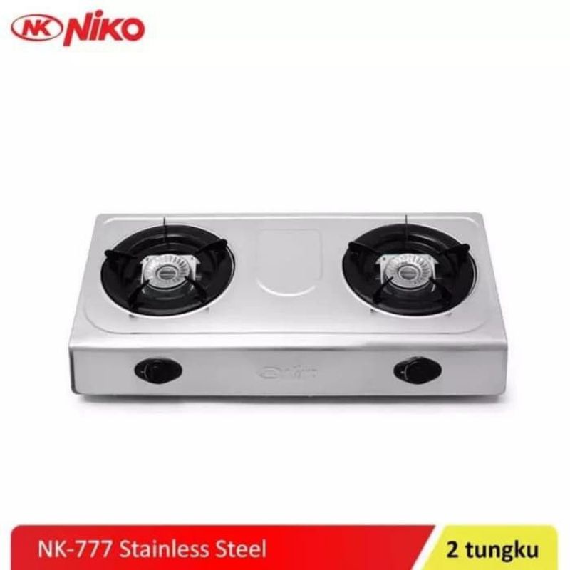 KOMPOR GAS NIKO 2 TUNGKU STAINLESS