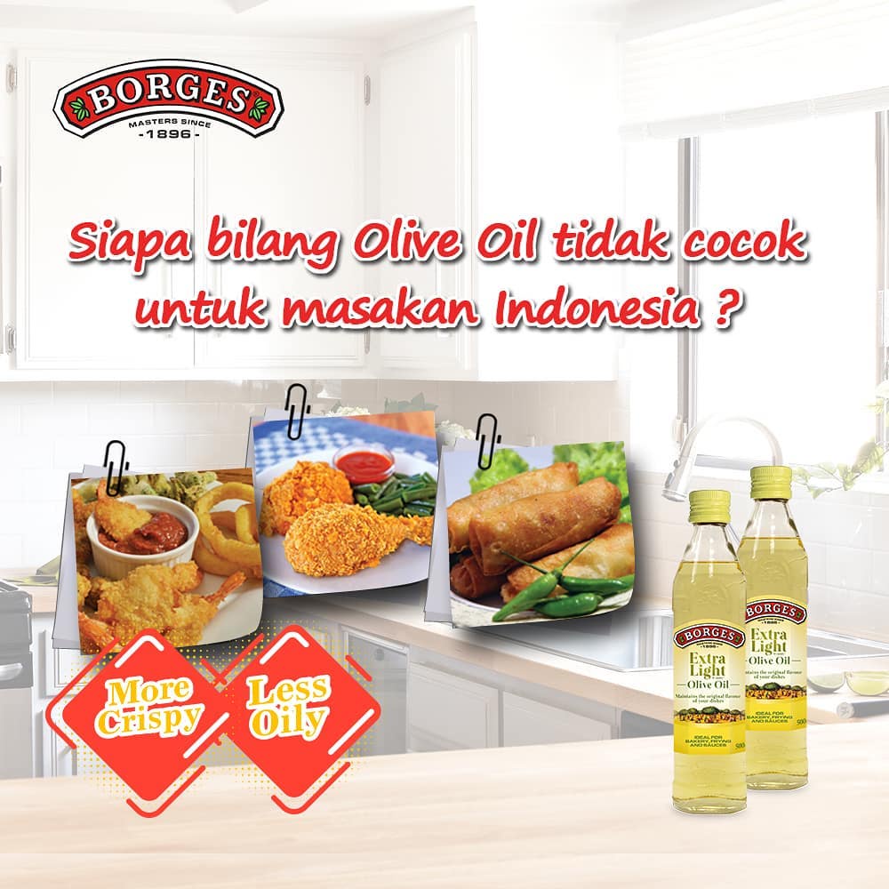 BORGES Extra Light Olive Oil Minyak Zaitun 1000 ml 1000ml 1 L 1L