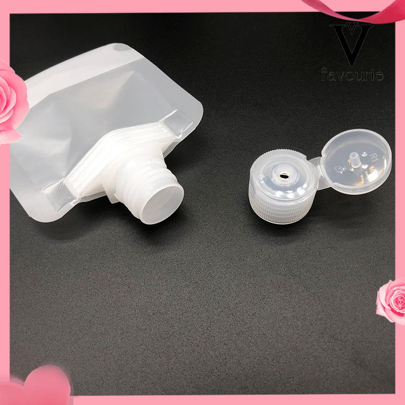 [COD]30ml 50ml 100ml Travel Lotion Sub-kemasan Tas Kosmetik Minyak Esensial Tas Nozzle Flip-top-FA