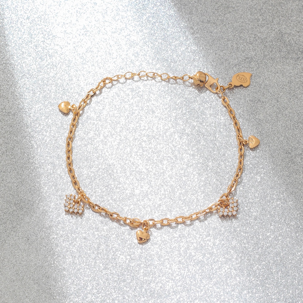 ✨COD Gelang wanita korea fashion rose gold niche desain gelang fashion gelang perhiasan D220