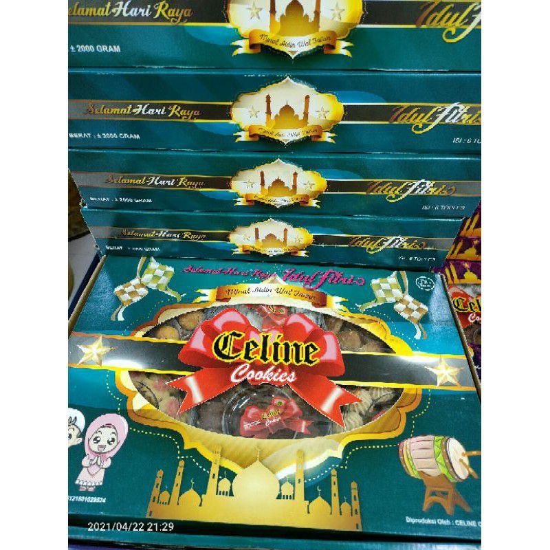 

Celline Cookies isi 6 Pcs @ 200 gr - Kue Lebaran