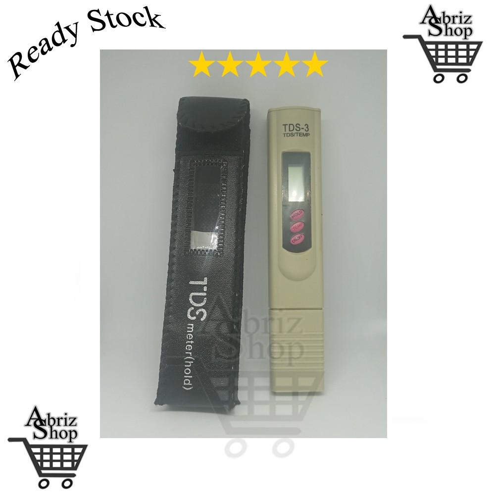Alat ukur TDS meter mineral air minum tds3 akurat kalibrasi hidroponik
