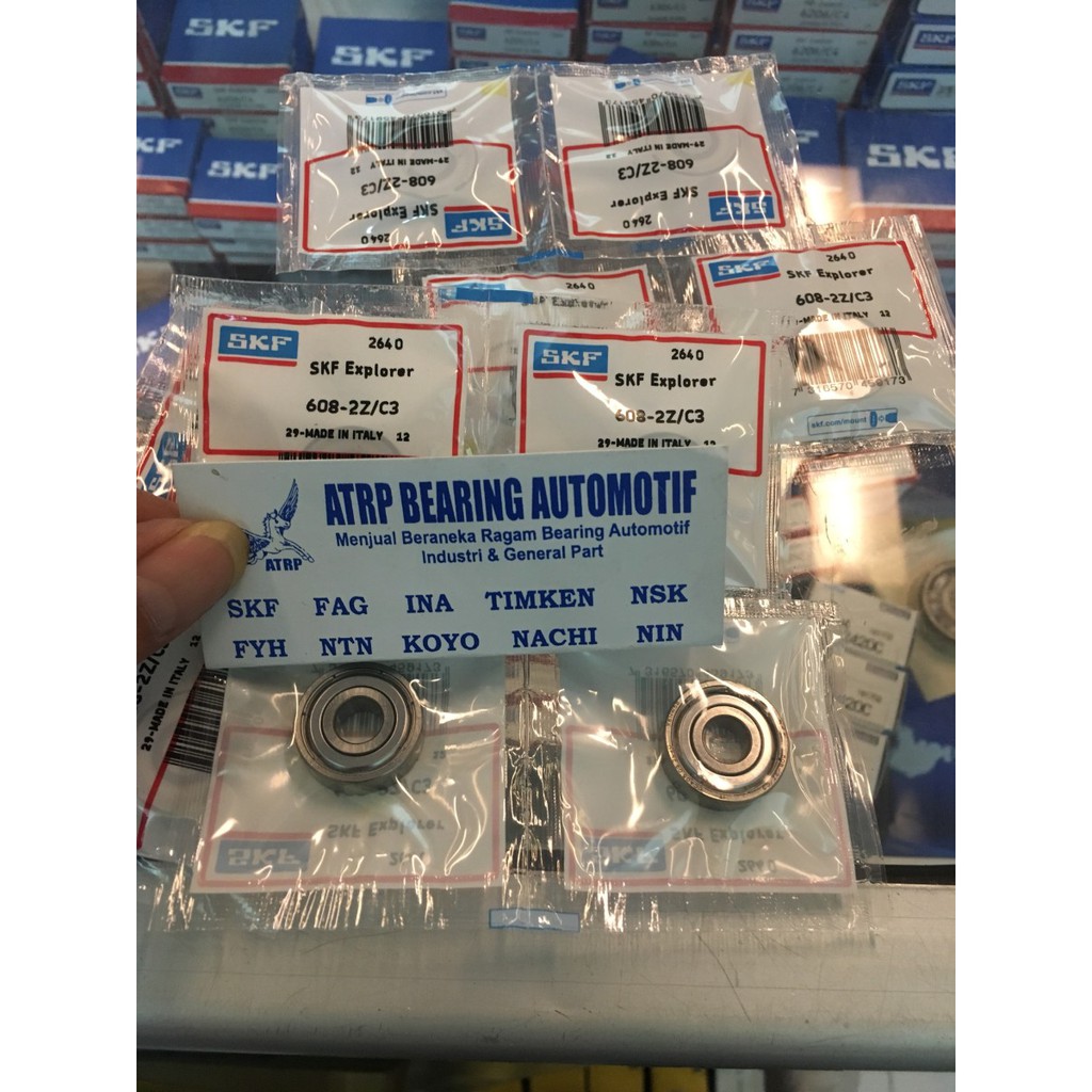 BALL BEARING 608 2Z/C3 608 ZZ C3 SKF ORIGINAL