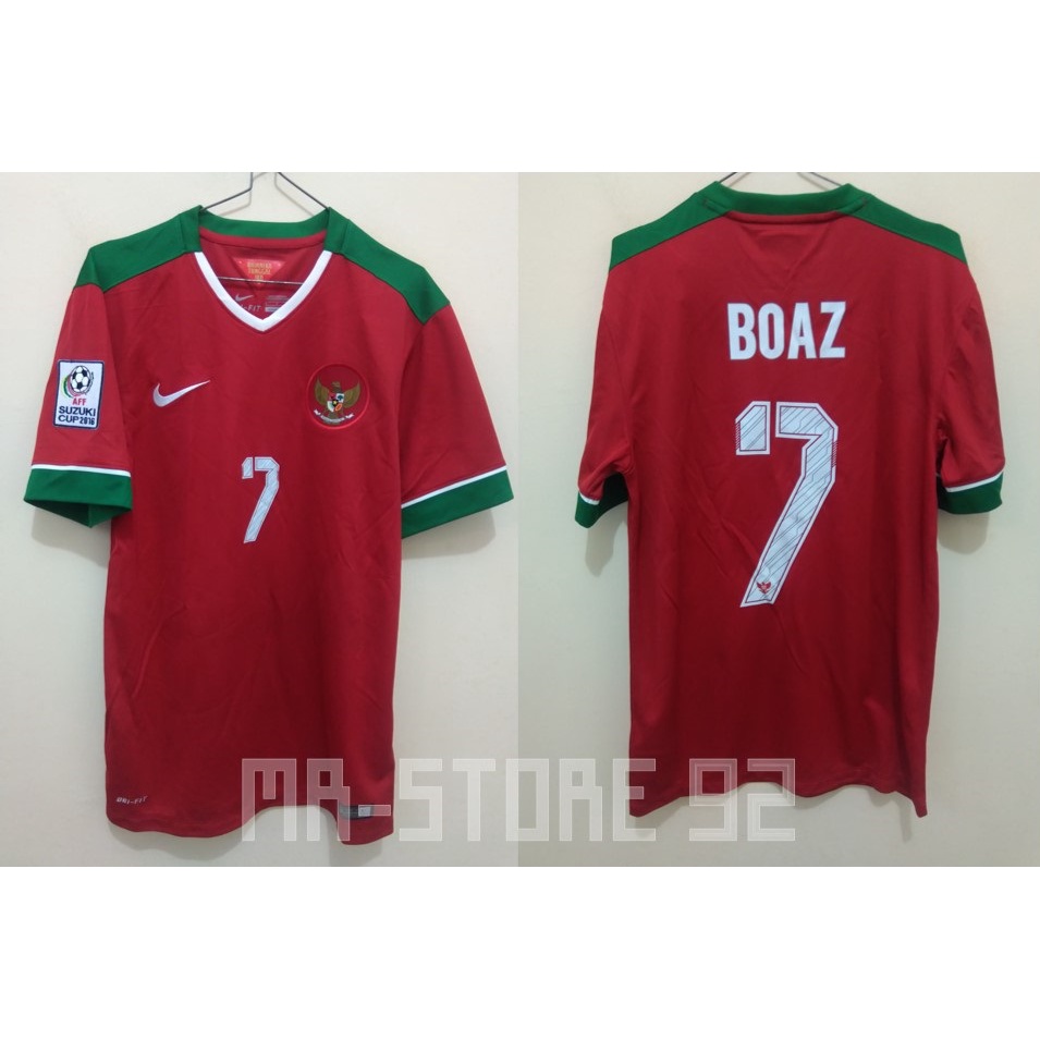 Kaos Jersey Bola Nike Timnas Indonesia Home 2014-2016 AFF Suzuki Cup