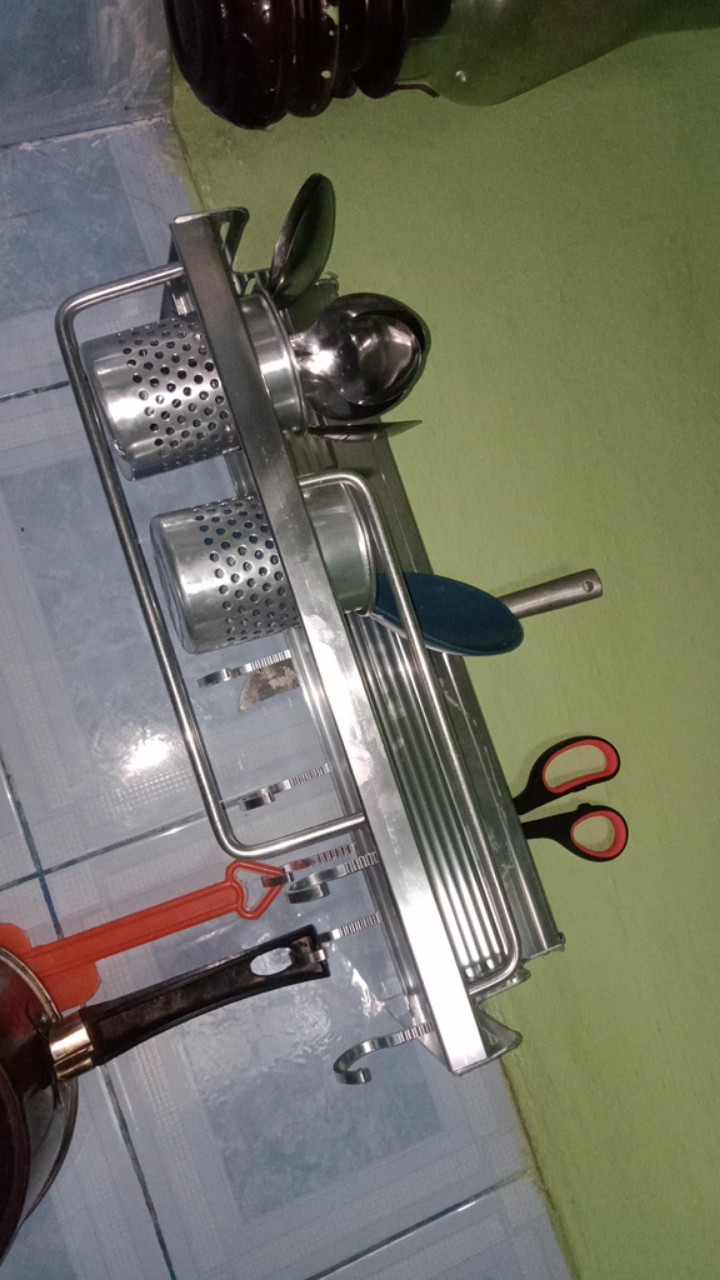 Rak Dapur Bumbu Dan Peralatan Masak Minimalis Almunium Serbaguna