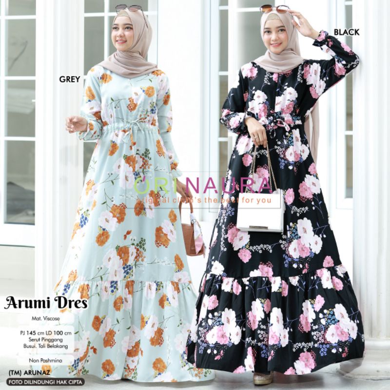 ARUMI DRESS BY ORI NAURA (100% REAL PICT BERLABEL ORI NAURA)