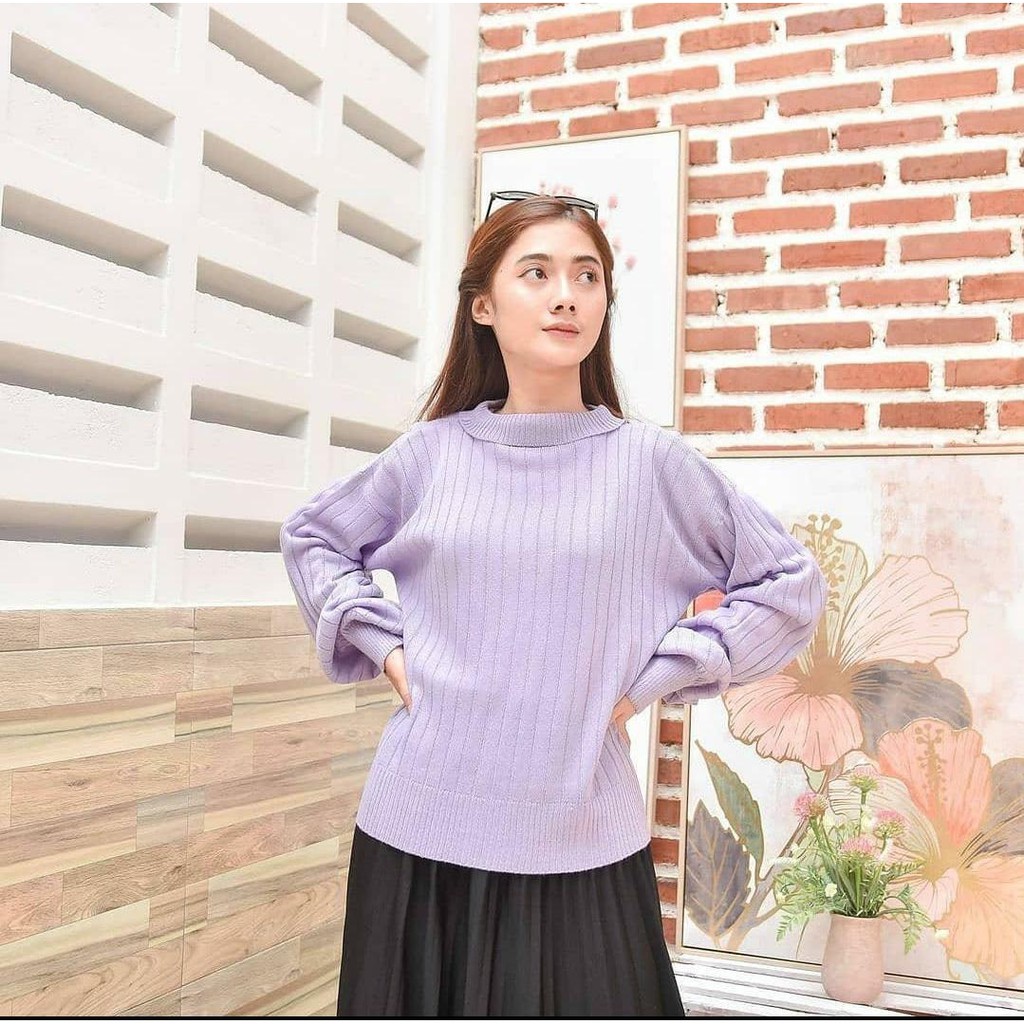 Baju Rajut Wanita Jovanka Sweater Rajut Jovanka Turtleneck