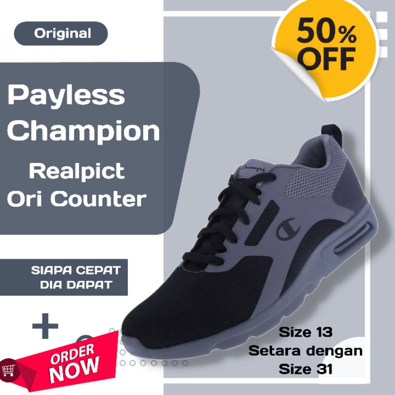 Sepatu Anak Payless Champion Original Store Sneakers Olahraga Payles Cowok