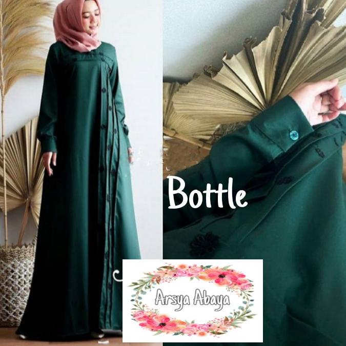 Oam29 Fashion muslim Arsya Abaya dress/L-XL [akhir]