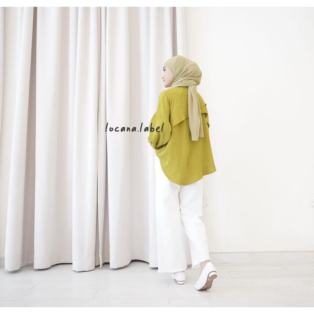 Kemeja wanita Oversize Air Flow / LUNA Shirt