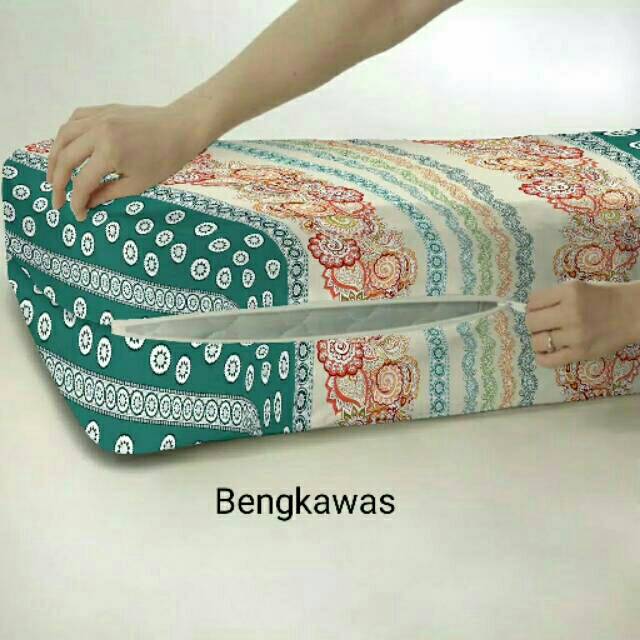 Sarung kasur busa resleting ukuran 120×200