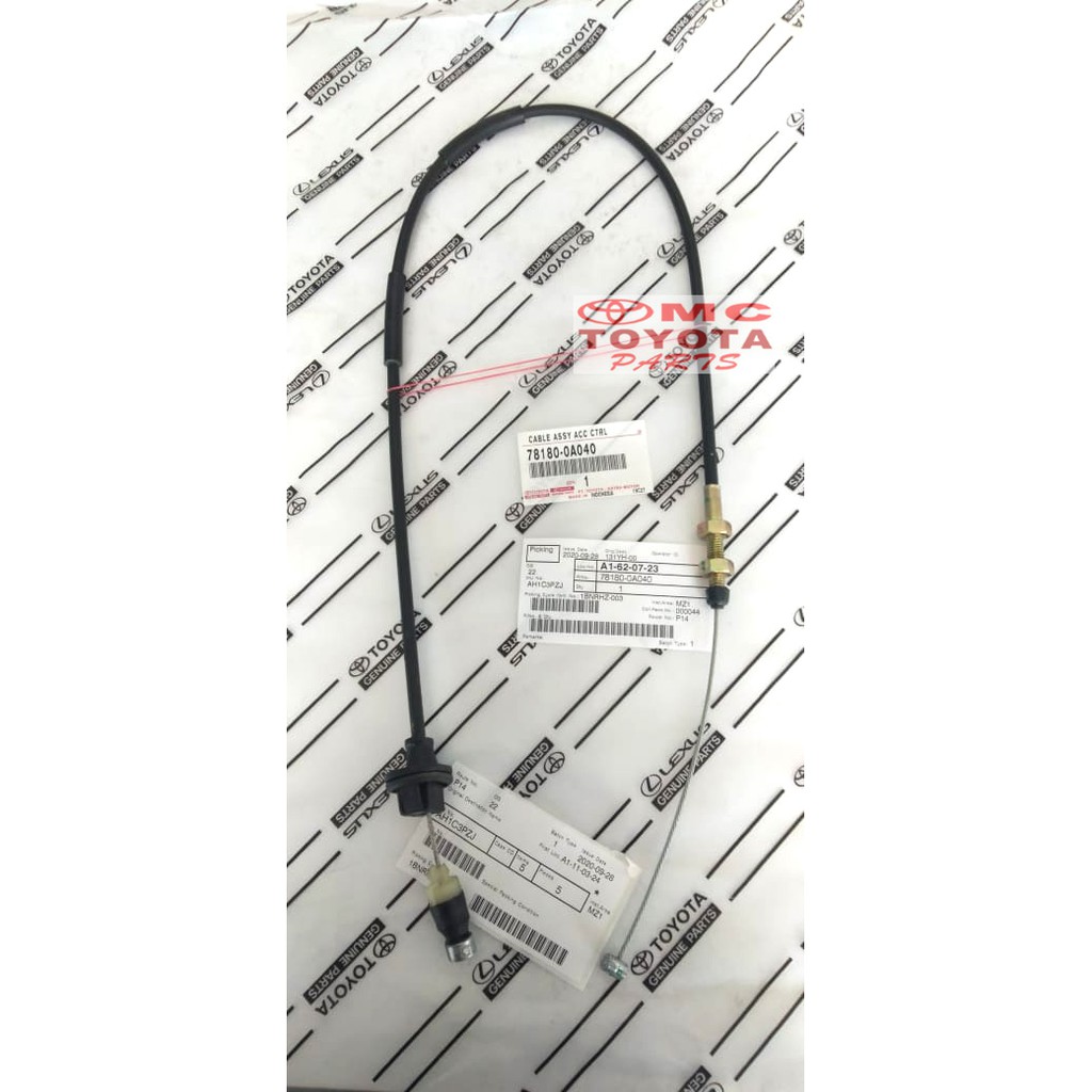 Kabel Gas  Cable Accelerator Soluna 78180-0A040
