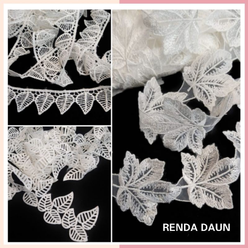1METER - RENDA GYPER DAUN/RENDA DAUN