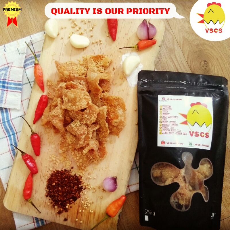 

VSCS Crispy Chicken Skin/Kulit Ayam/Snack/Keripik/Cemilan