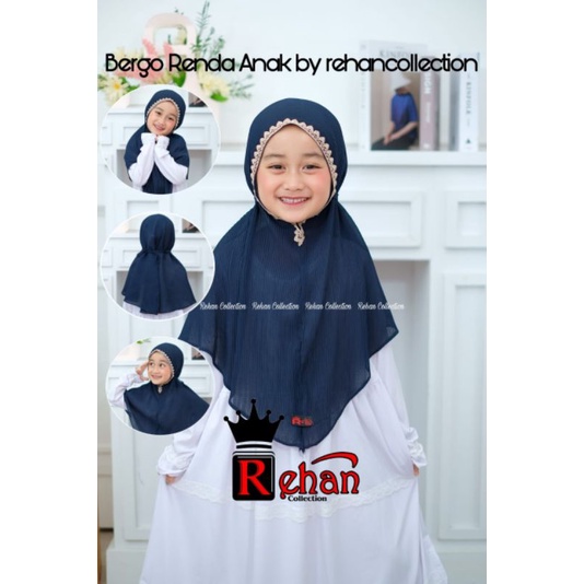 JILBAB PLISKET ANAK / BERGO MARYAM RENDA ANAK / JILBAB ANAK / BERGO PLISKET / JILBAB ANAK / KERUDUNG ANAK