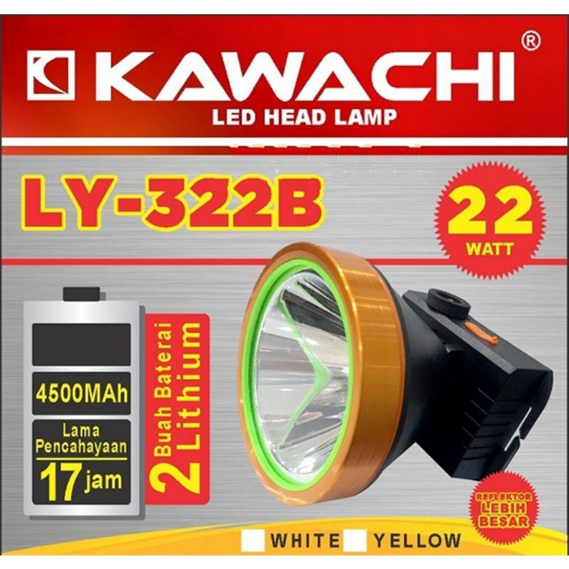 Senter Kepala / Head Lamp Kawachi LY-322B 22W