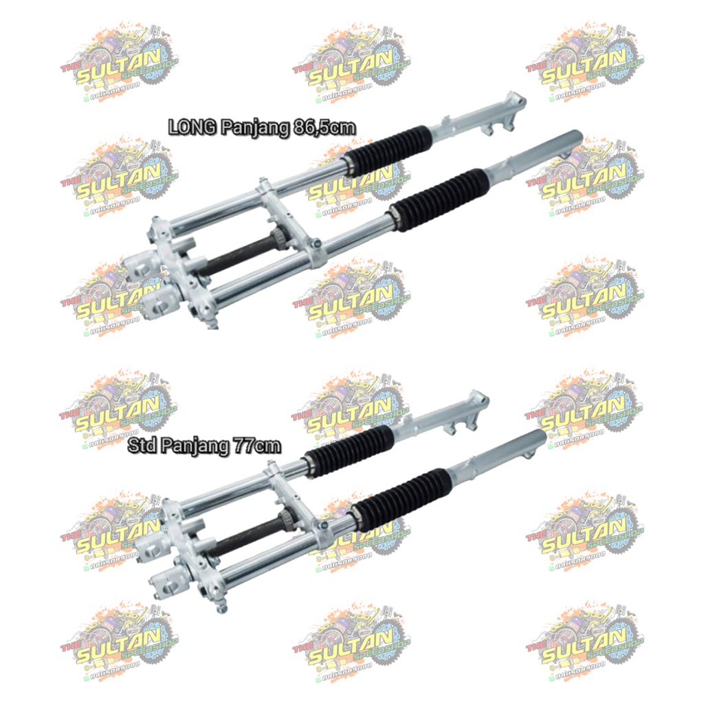 SHOCK SHOCKBREAKER DEPAN TELESKOPIK KLX 150 STANDARD / SHORT RIDE IT