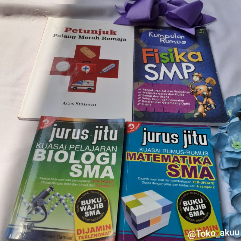 

Buku rumus Biologi Sma,Matematika Sma,Fisika Smp,Buku PMR