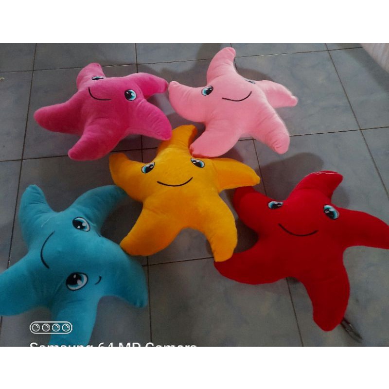 Boneka bintang laut LED jumbo uk 50 cm