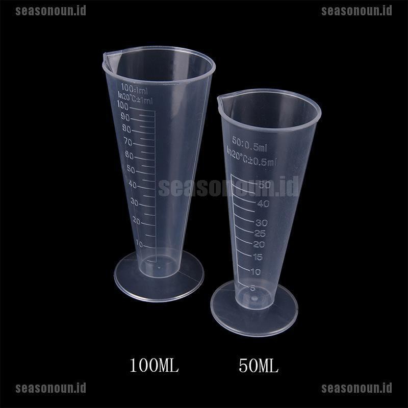 【sea】50ml 100ml Transparent cup scale Plastic measuring cup Measuring Tools