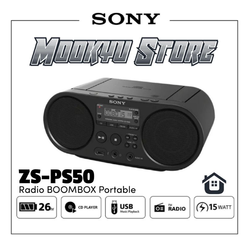 Jual Sony Original Zsps50 Zs Ps50 Black Hifi Radio And Cd Boombox Portable Shopee Indonesia 8969